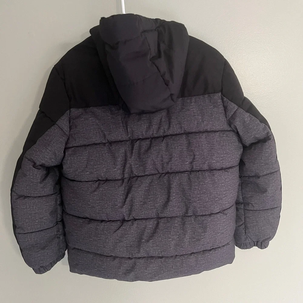 ZeroXposur Boys Puffer Jacket Black Grey Blue Hooded Winter Coat S 6/7
